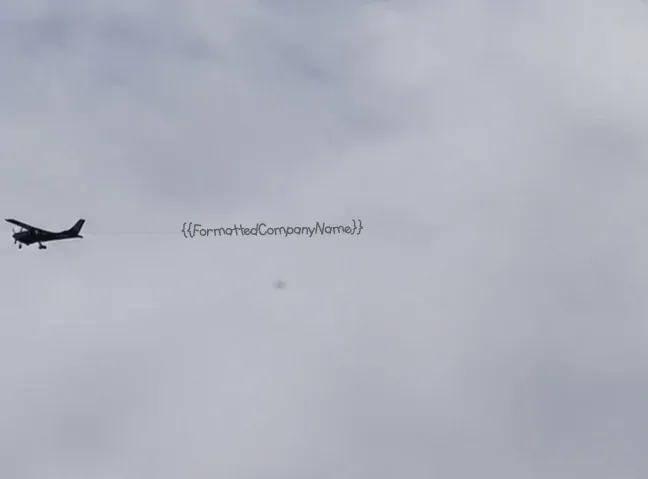 personalized banner plane