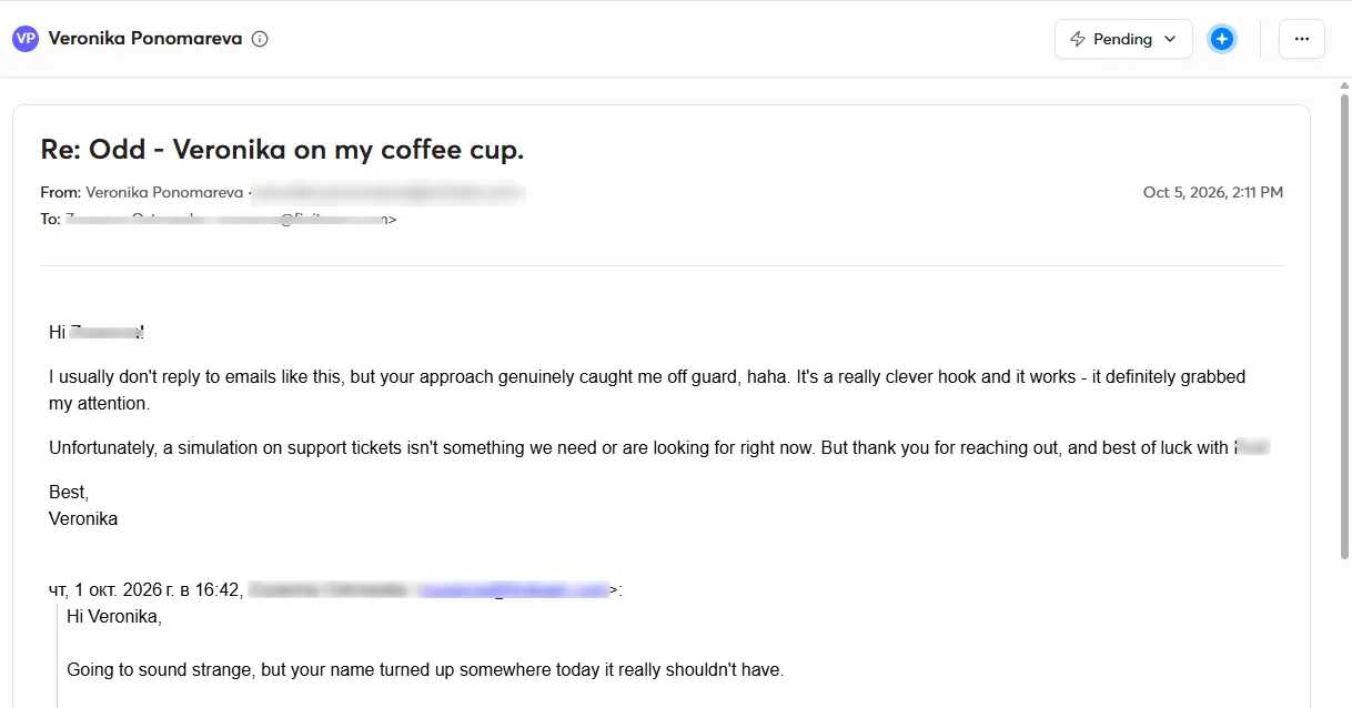 richads reply clever hook